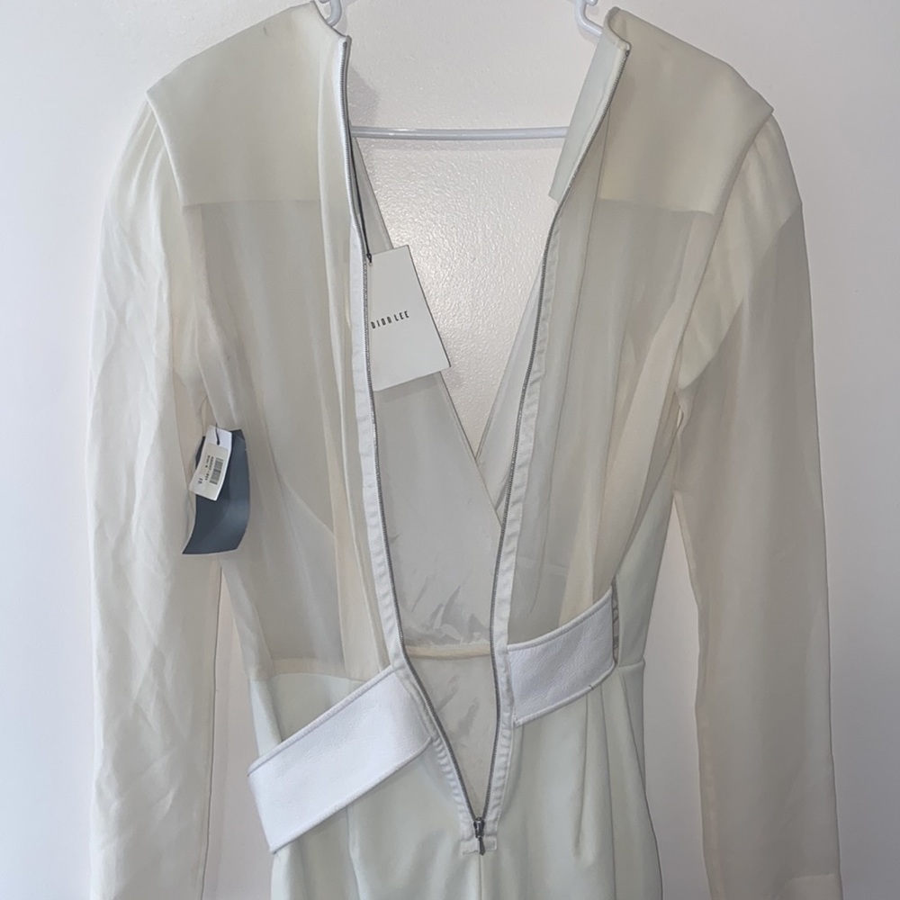 NEW Dion Lee White Belted Orbit Mini Dress - Picture 9 of 9